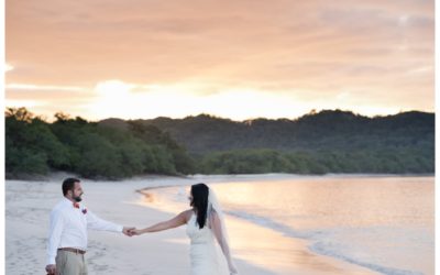 Romantic Beach Elopement at Playa Conchal, Costa Rica || Sarah + Andrew