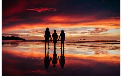 Golden Hour Beach Family Photos in Tamarindo Costa Rica